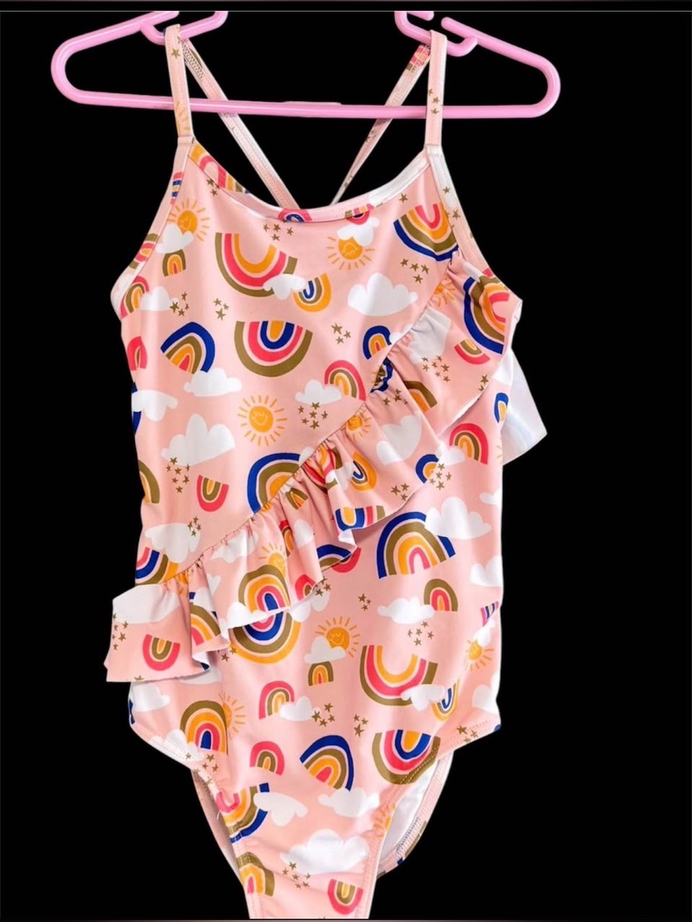 Tucker And Tate Girls Size 7
One Piece
Ruffle Swim Suit